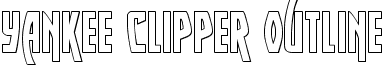 Yankee Clipper Outline font - yankeeclipperout.ttf