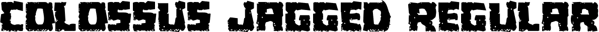 Colossus Jagged Regular font - colossusjag.ttf