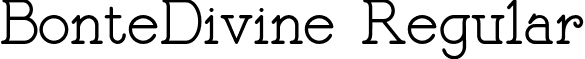 BonteDivine Regular font - BonteDivine.otf