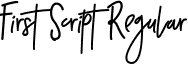 First Script Regular font - First_Script.ttf