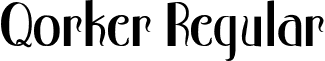 Qorker Regular font - Qorker.otf