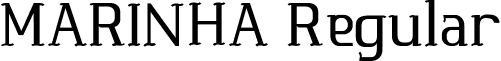 MARINHA Regular font - MARINHA-Regular.otf