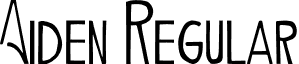 Aiden Regular font - Aiden.otf