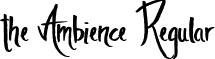 the Ambience Regular font - theAmbienceDemo.otf