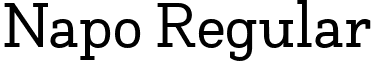 Napo Regular font - Napo-Regular_TRIAL.ttf