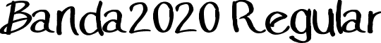 Banda2020 Regular font - Banda2020-2017.ttf