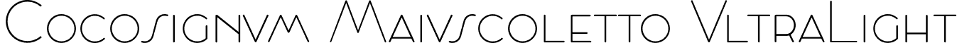 Cocosignum Maiuscoletto UltraLight font - Cocosignum Maiuscoletto Ultralight Trial.ttf