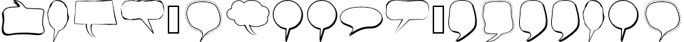 Alin Speech Bubbles font - Alin_Speech_Bubbles.ttf