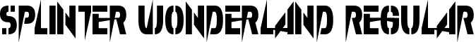 Splinter Wonderland Regular font - Splinter Wonderland.otf