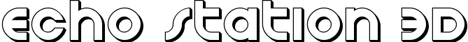 Echo Station 3D font - echostation3d.ttf