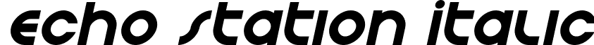 Echo Station Italic font - echostationital.ttf