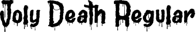 Joly Death Regular font - Joly Death.ttf
