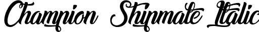 Champion Shipmate Italic font - Champion Shipmate.ttf