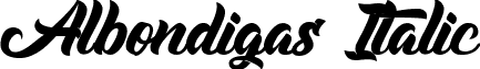 Albondigas Italic font - Albondigas.ttf