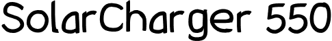 SolarCharger 550 font - SolarCharger550.otf