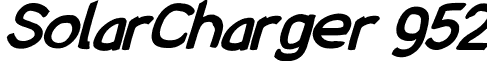 SolarCharger 952 font - SolarCharger952.otf