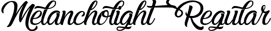 Melancholight Regular font - Melancholight.ttf