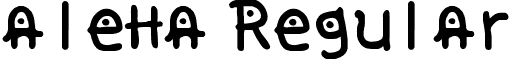 aleha Regular font - aleha.ttf