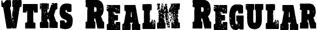 Vtks Realm Regular font - Vtks Realm.ttf