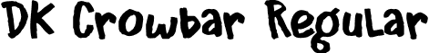 DK Crowbar Regular font - DK Crowbar.otf