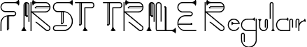 FIRST TRILE Regular font - ATROMBONE FONT.ttf