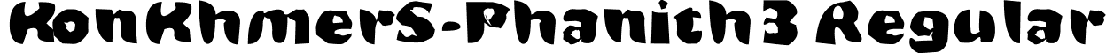 KonKhmerS-Phanith3 Regular font - KonKhmer_S-Phanith3.ttf