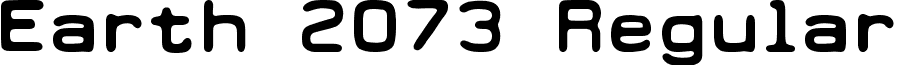 Earth 2073 Regular font - Earth 2073.ttf