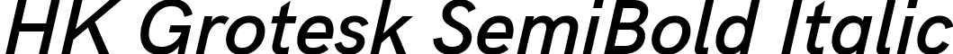 HK Grotesk SemiBold Italic font - HKGrotesk-SemiBoldItalic.ttf