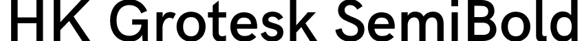 HK Grotesk SemiBold font - HKGrotesk-SemiBold.otf