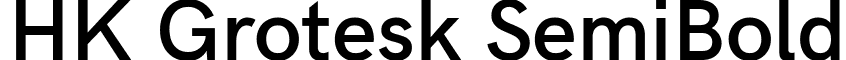 HK Grotesk SemiBold font - HKGrotesk-SemiBold.ttf