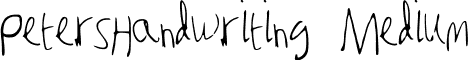 PetersHandwriting Medium font - Peter_s_Handwriting (1).ttf