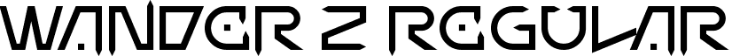 Wander Z Regular font - Wander Z.otf