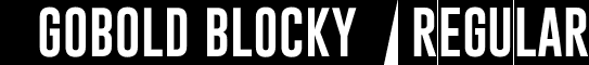 Gobold Blocky Regular font - Gobold_Blocky_Regular.otf