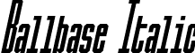 Ballbase Italic font - Ballbase-Italic.ttf