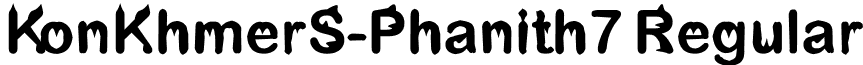 KonKhmerS-Phanith7 Regular font - KonKhmer_S-Phanith7.ttf