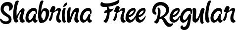 Shabrina Free Regular font - Shabrina_Regular_Free.otf