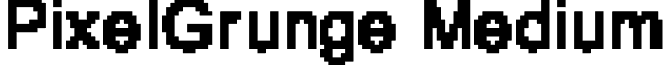 PixelGrunge Medium font - PixelGrunge.ttf
