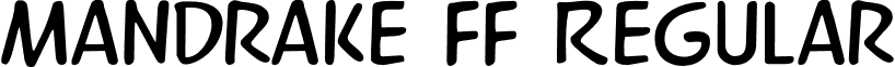 Mandrake FF Regular font - Mandrake_FF.otf