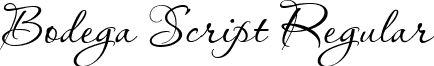 Bodega Script Regular font - Bodega Script.ttf