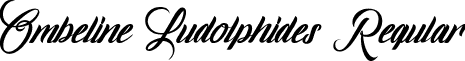 Ombeline Ludolphides Regular font - Ombeline Ludolphides.ttf