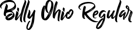 Billy Ohio Regular font - Billy Ohio.ttf