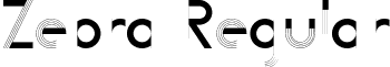 Zebra Regular font - Zebra.ttf