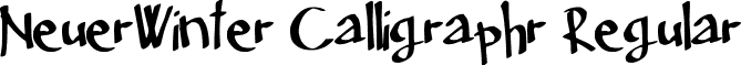 NeuerWinter Calligraphr Regular font - Idea.ttf