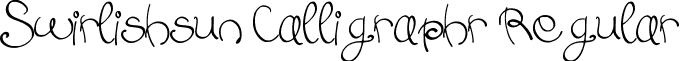 Swirlishsun Calligraphr Regular font - Swirlish_sun.ttf