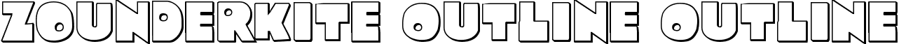 Zounderkite Outline Outline font - zounderkiteout.ttf