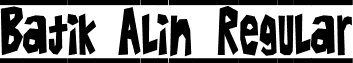 Batik Alin Regular font - Batik_Alin.ttf