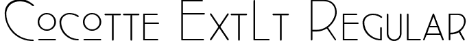 Cocotte ExtLt Regular font - Cocotte-ExtraLight-trial.ttf