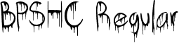 BPSHC Regular font - BPSHSfont.ttf