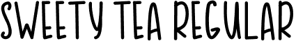 SWEETY TEA Regular font - SWEETY_TEA.ttf