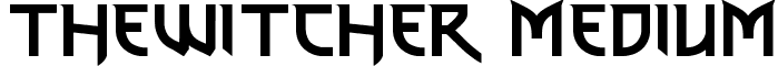 thewitcher Medium font - thewitcher-4.ttf